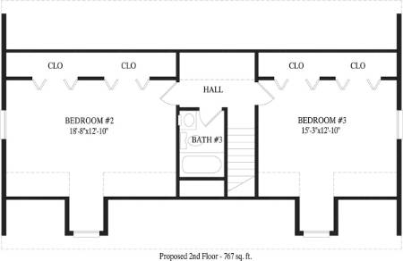 Huntington I Modular Home Floor Plan Second Floor